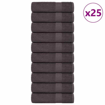 Shower Towels 50 pcs Anthracite 70x140 cm 360 gsm 100% Cotton