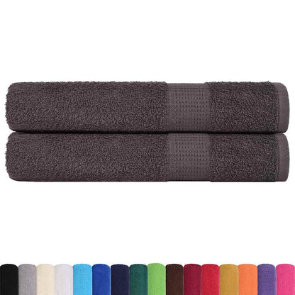 Sauna Towels 2 pcs Anthracite 80x200 cm 360 gsm 100% Cotton