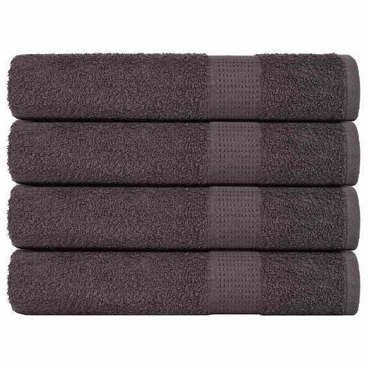 Towels 4 pcs Anthracite 100x200 cm 360 gsm 100% Cotton