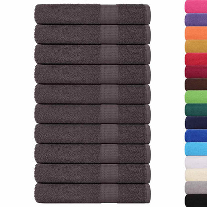 Towels 25 pcs Anthracite 100x200 cm 360 gsm 100% Cotton