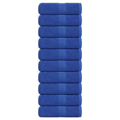 Soap Towels 10 pcs Blue 30x30 cm 360 gsm 100% Cotton