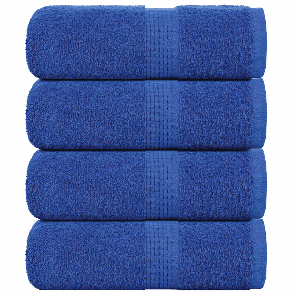 Guest Towels 4 pcs Blue 30x50 cm 360 gsm 100% Cotton