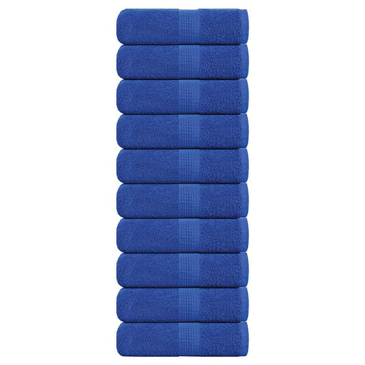 Guest Towels 10 pcs Blue 30x50 cm 360 gsm 100% Cotton