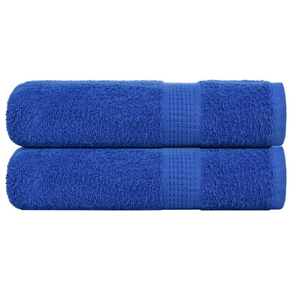 Hand Towels 2 pcs Blue 50x100 cm 360 gsm 100% Cotton