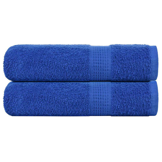 Hand Towels 2 pcs Blue 50x100 cm 360 gsm 100% Cotton