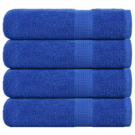 Hand Towels 4 pcs Blue 50x100 cm 360 gsm 100% Cotton