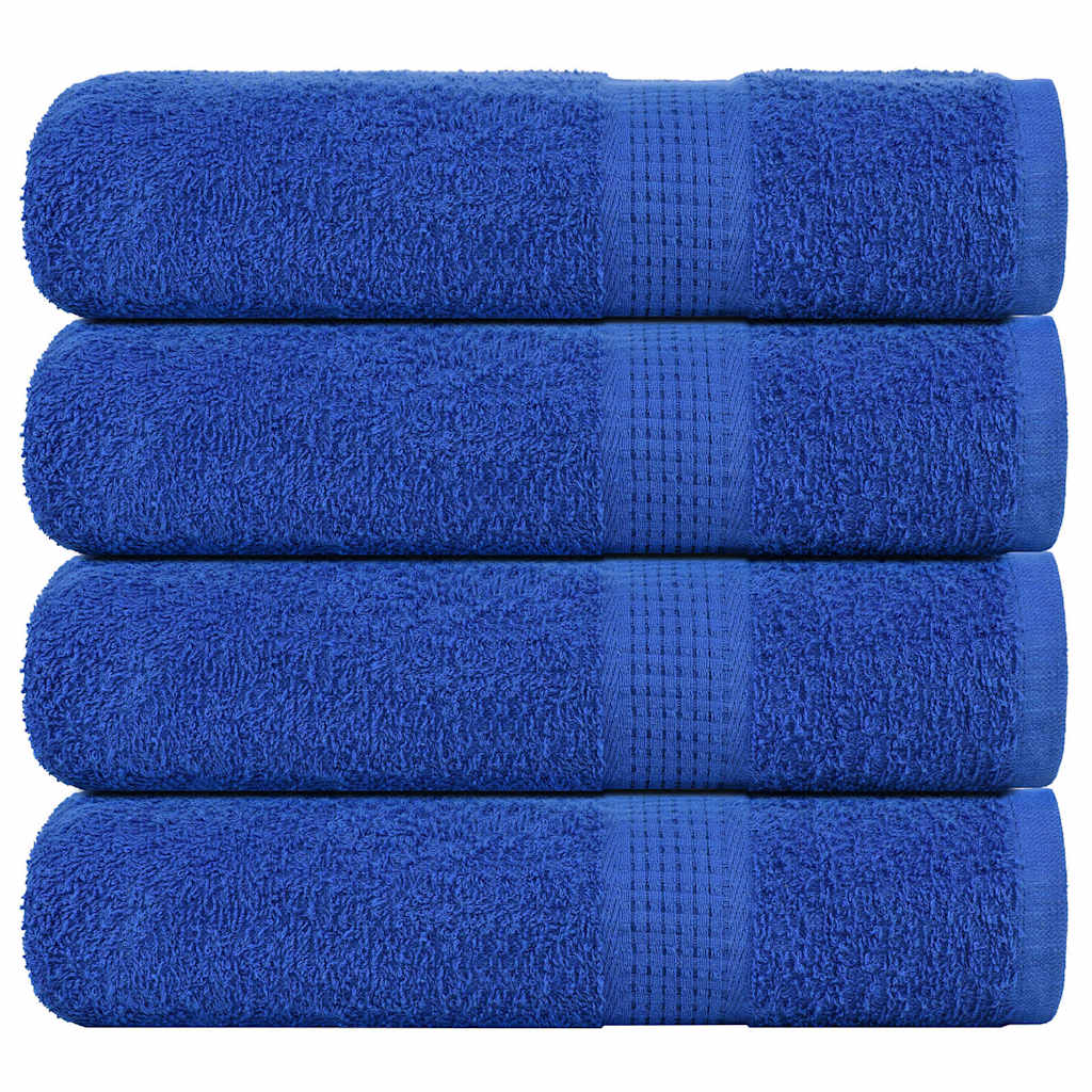 Shower Towels 4 pcs Blue 70x140 cm 360 gsm 100% Cotton