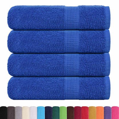 Shower Towels 4 pcs Blue 70x140 cm 360 gsm 100% Cotton