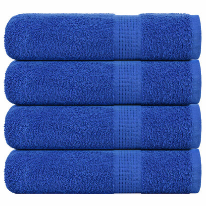 Bath Towels 4 pcs Blue 100x150 cm 360 gsm 100% Cotton