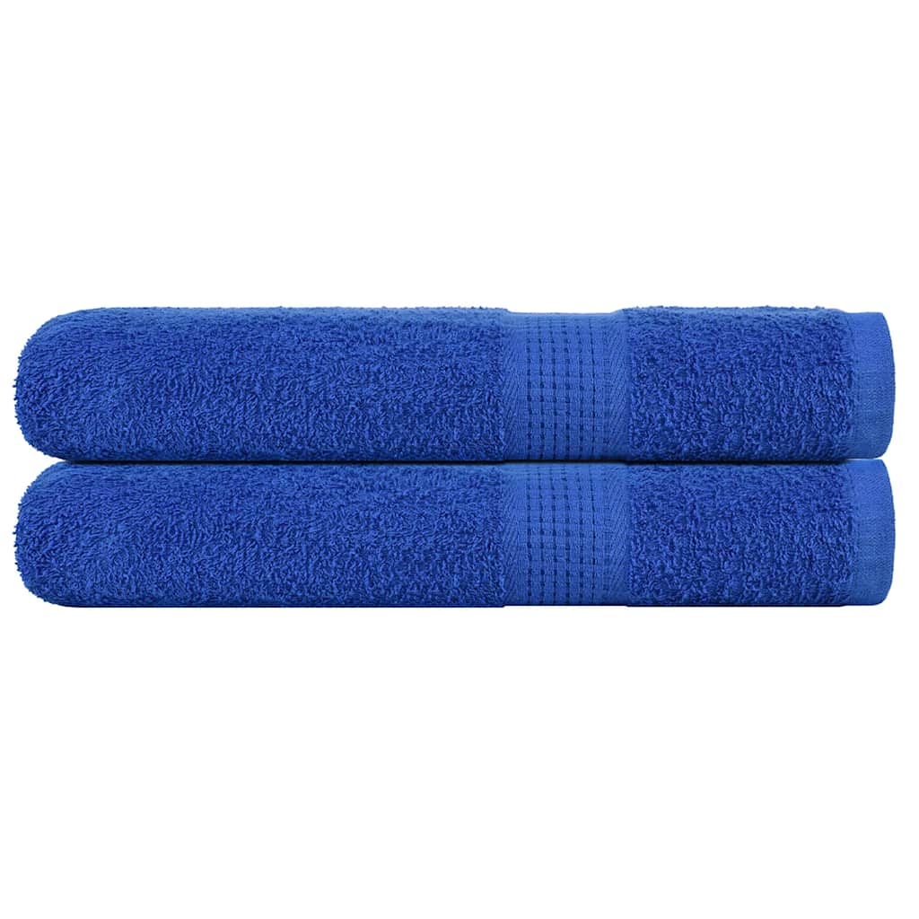 Sauna Towels 2 pcs Blue 80x200 cm 360 gsm 100% Cotton