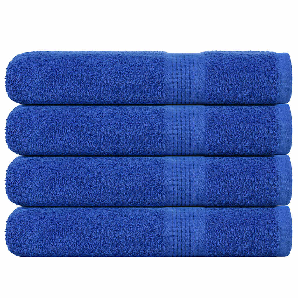 Sauna Towels 4 pcs Blue 80x200 cm 360 gsm 100% Cotton