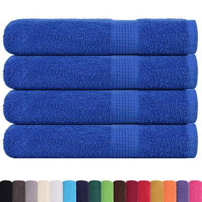 Sauna Towels 4 pcs Blue 80x200 cm 360 gsm 100% Cotton