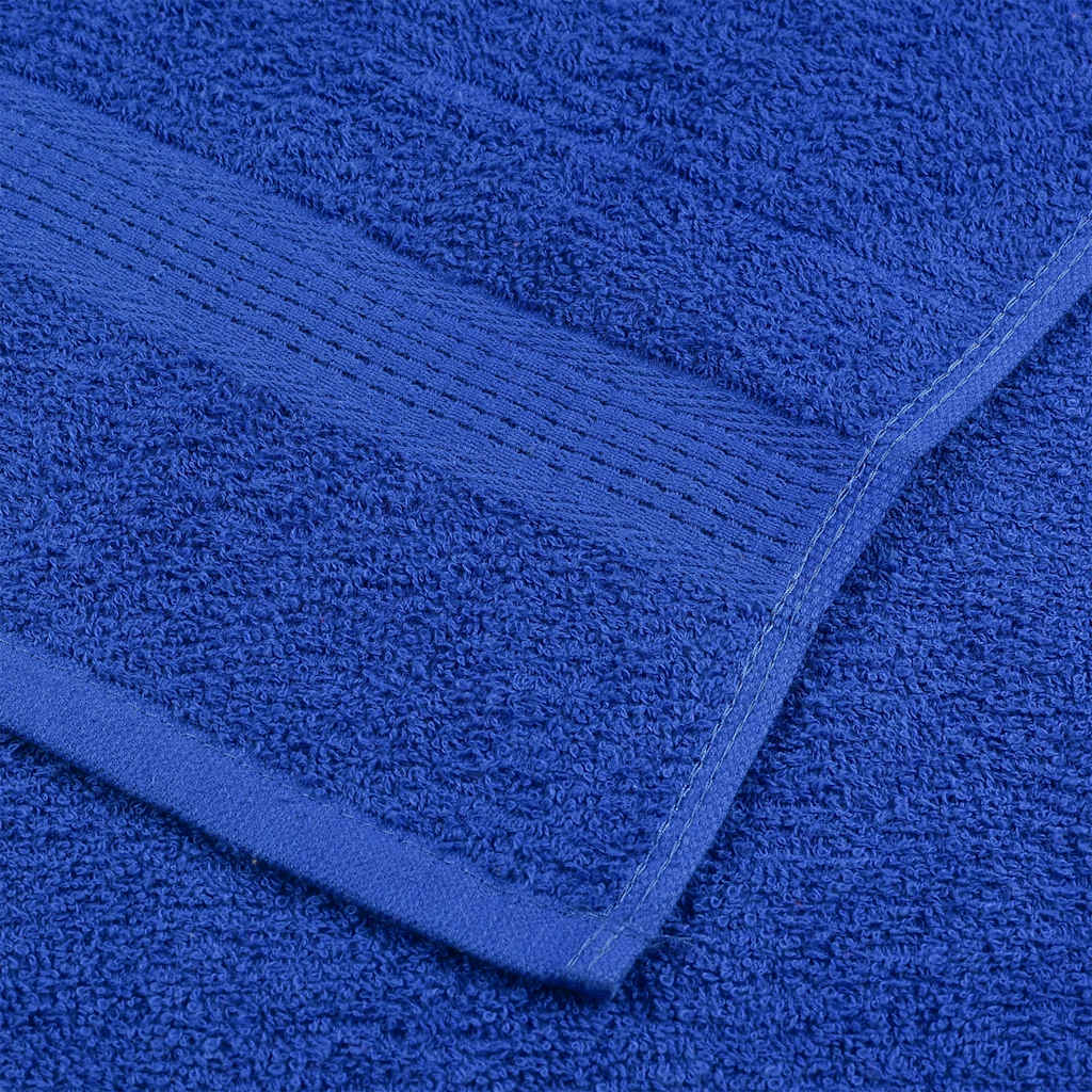 Towels 4 pcs Blue 100x200 cm 360 gsm 100% Cotton