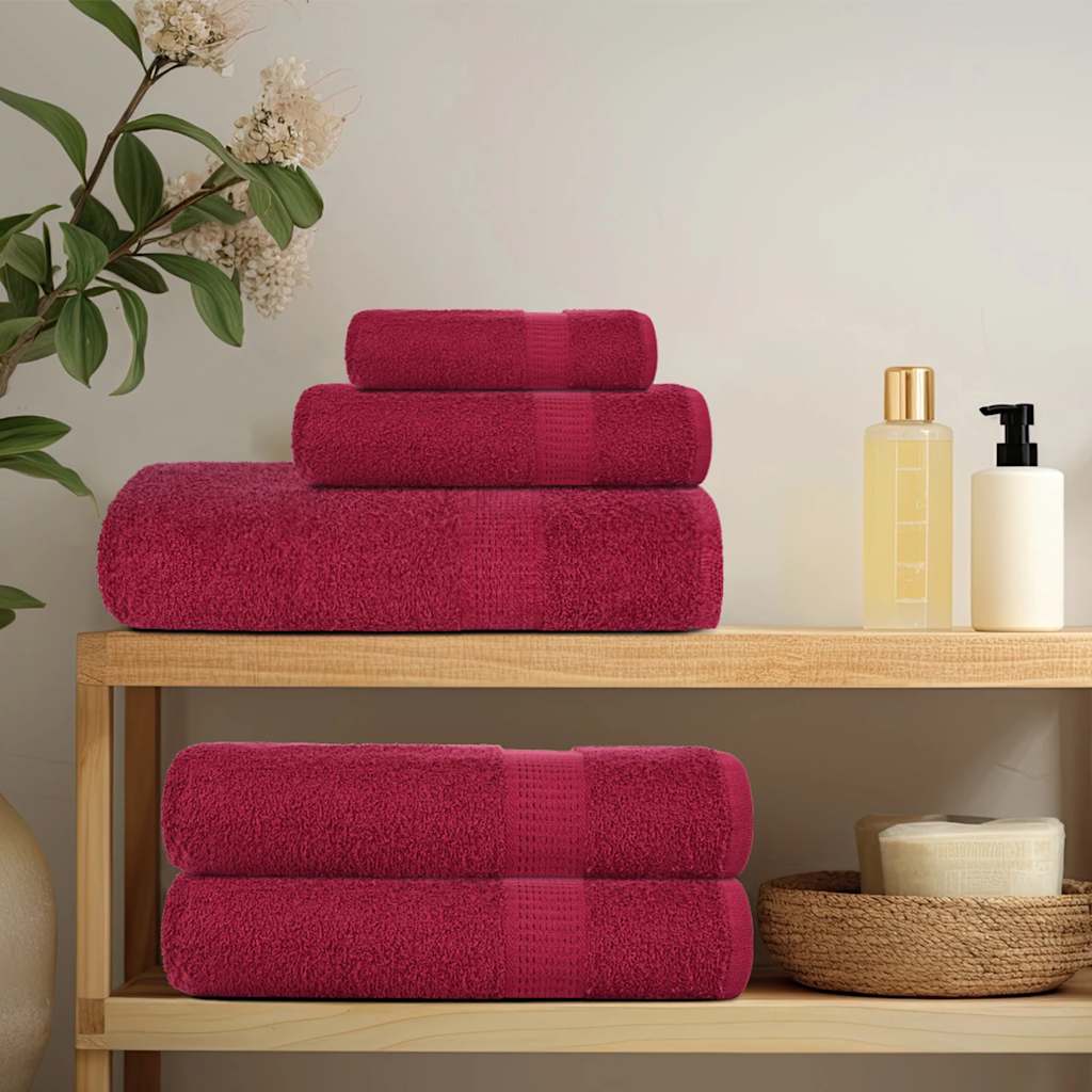 Soap Towels 2 pcs Bordeaux 30x30 cm 360 gsm 100% Cotton