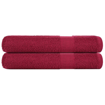 Sauna Towels 2 pcs Bordeaux 80x200 cm 360 gsm 100% Cotton