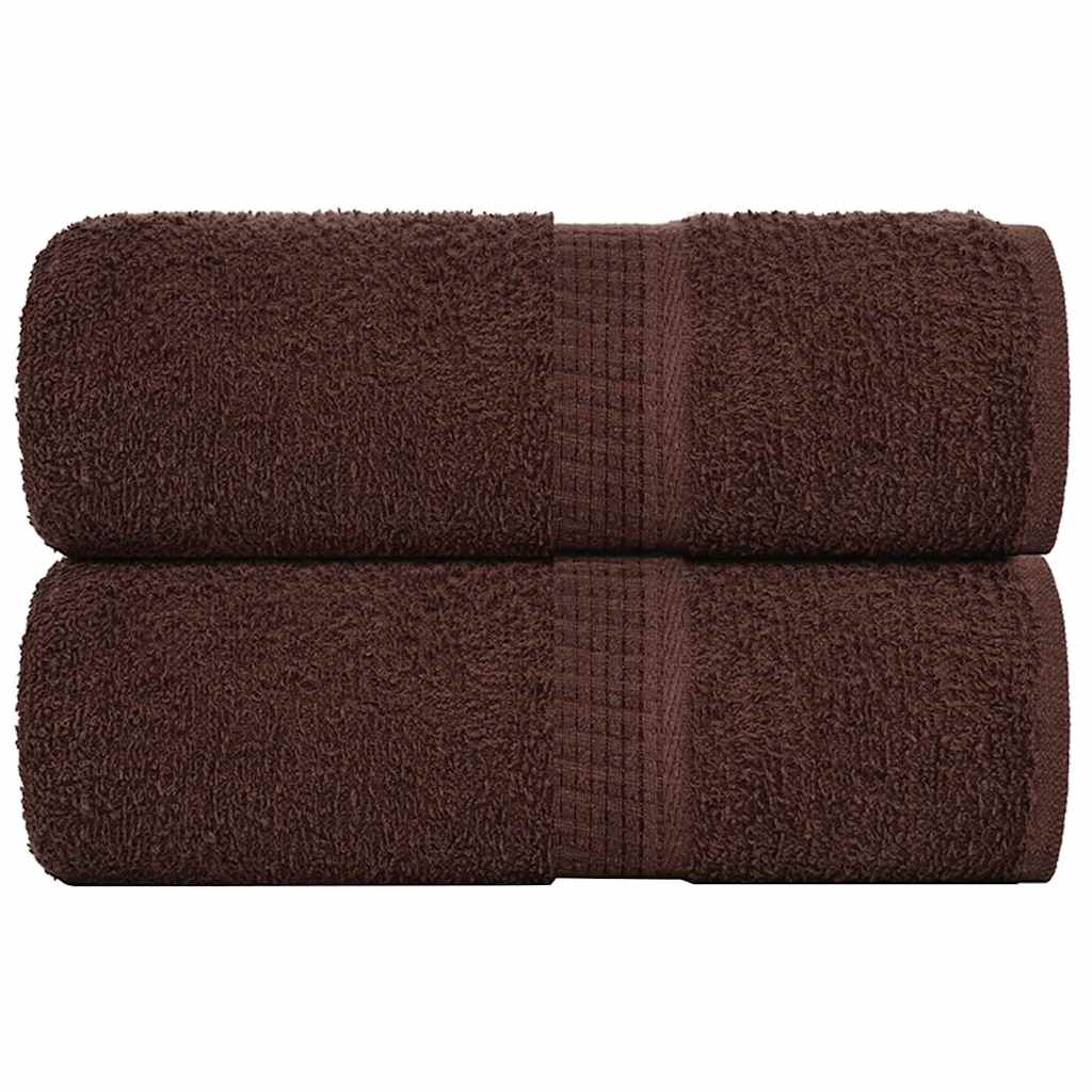 Soap Towels 2 pcs Brown 30x30 cm 360 gsm 100% Cotton