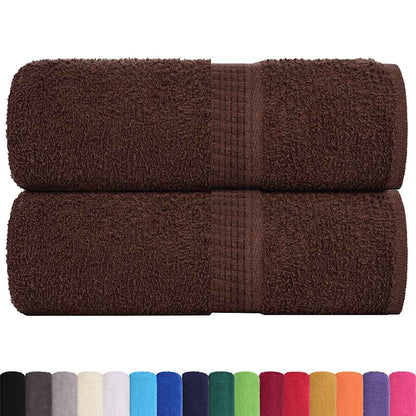 Soap Towels 2 pcs Brown 30x30 cm 360 gsm 100% Cotton