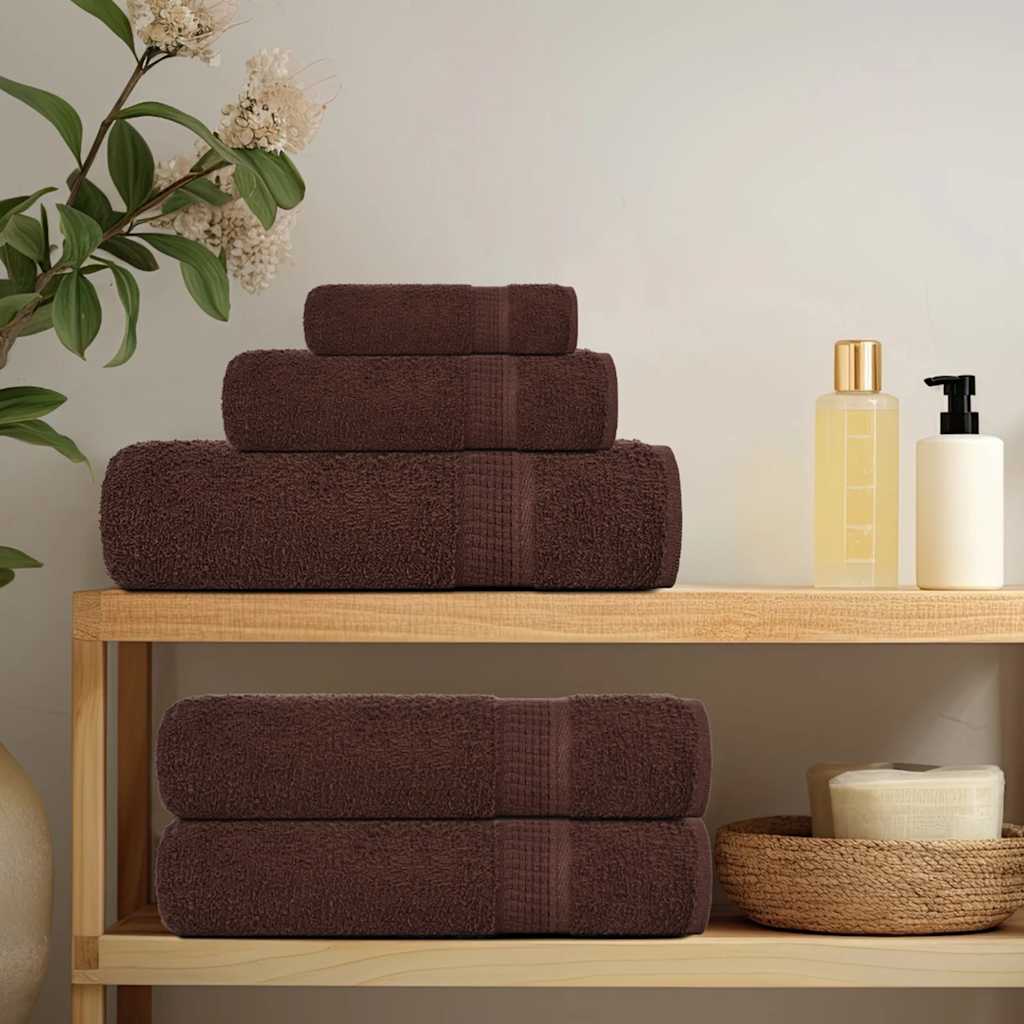 Soap Towels 2 pcs Brown 30x30 cm 360 gsm 100% Cotton