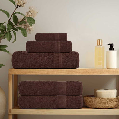 Soap Towels 4 pcs Brown 30x30 cm 360 gsm 100% Cotton