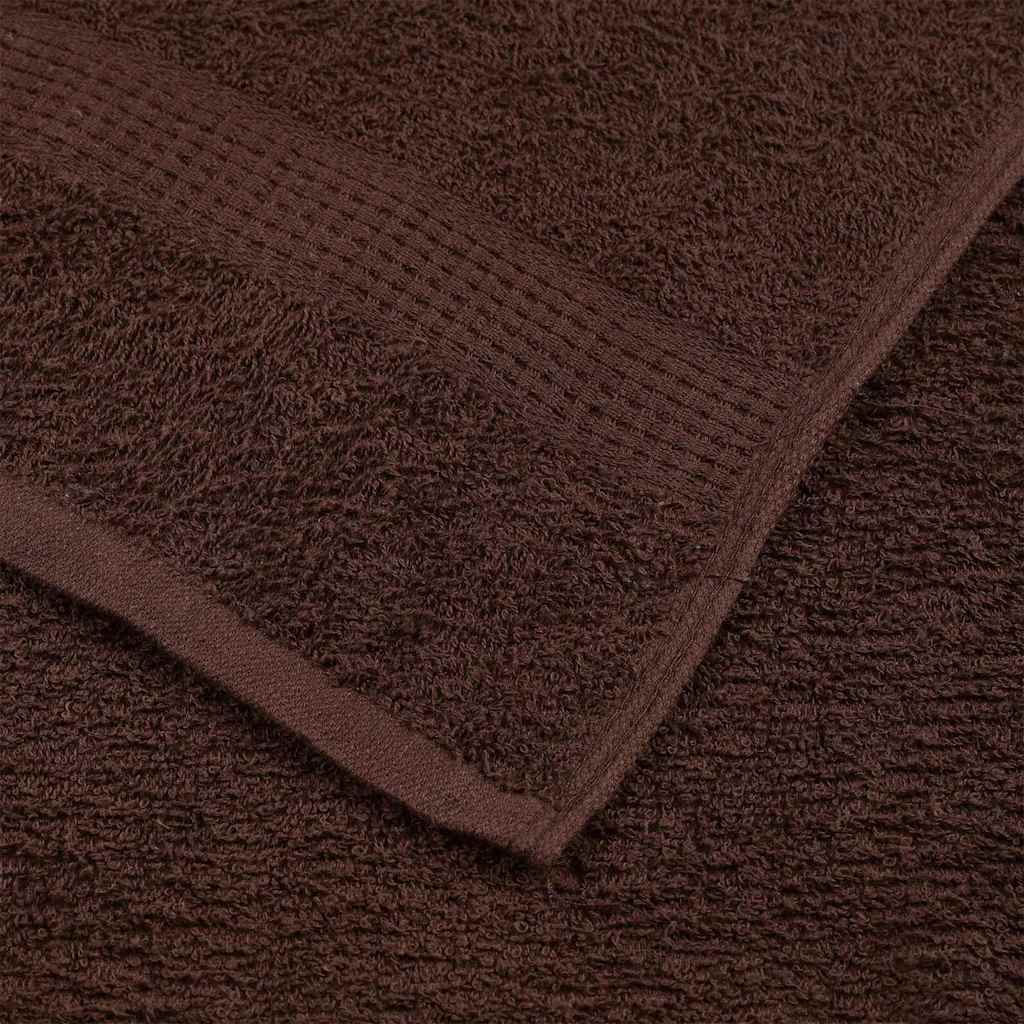 Soap Towels 4 pcs Brown 30x30 cm 360 gsm 100% Cotton