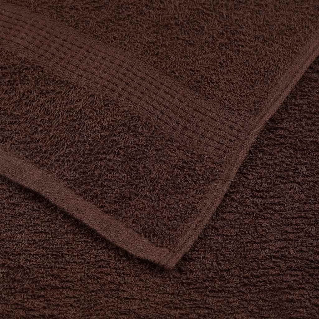 Soap Towels 10 pcs Brown 30x30 cm 360 gsm 100% Cotton