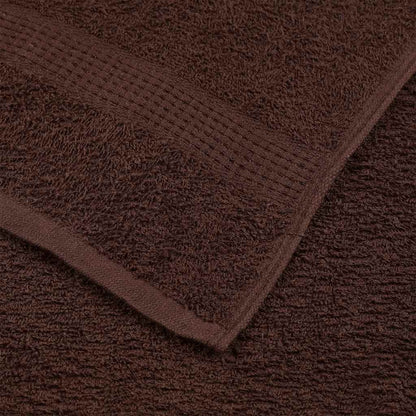 Guest Towels 2 pcs Brown 30x50 cm 360 gsm 100% Cotton