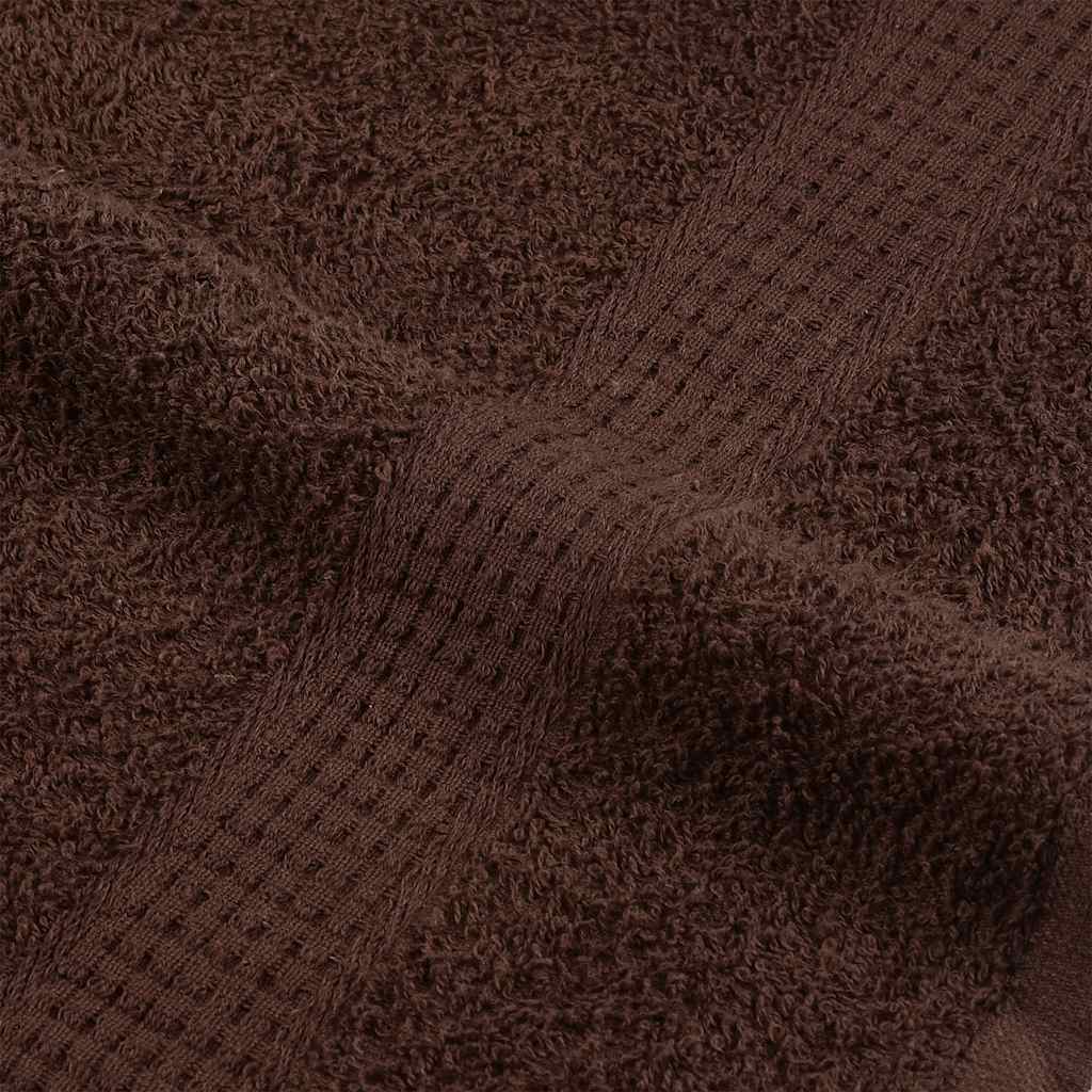 Hand Towels 2 pcs Brown 50x100 cm 360 gsm 100% Cotton