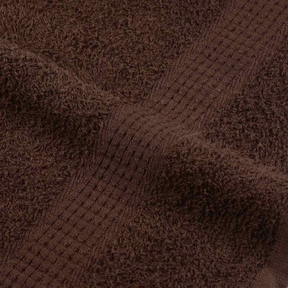 Hand Towels 10 pcs Brown 50x100 cm 360 gsm 100% Cotton