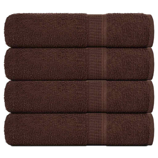 Shower Towels 4 pcs Brown 70x140 cm 360 gsm 100% Cotton