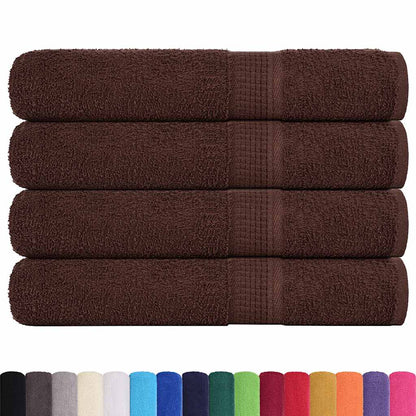 Sauna Towels 4 pcs Brown 80x200 cm 360 gsm 100% Cotton