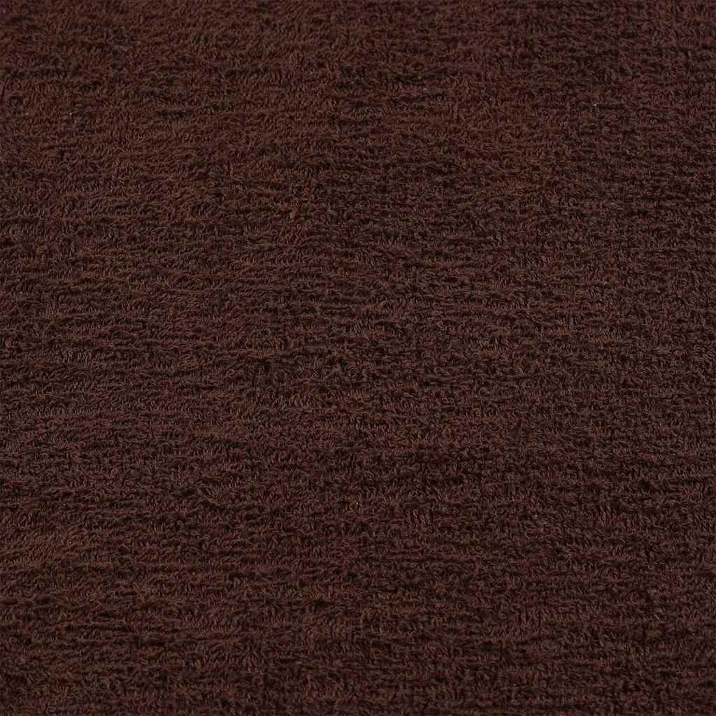 Sauna Towels 10 pcs Brown 80x200 cm 360 gsm 100% Cotton