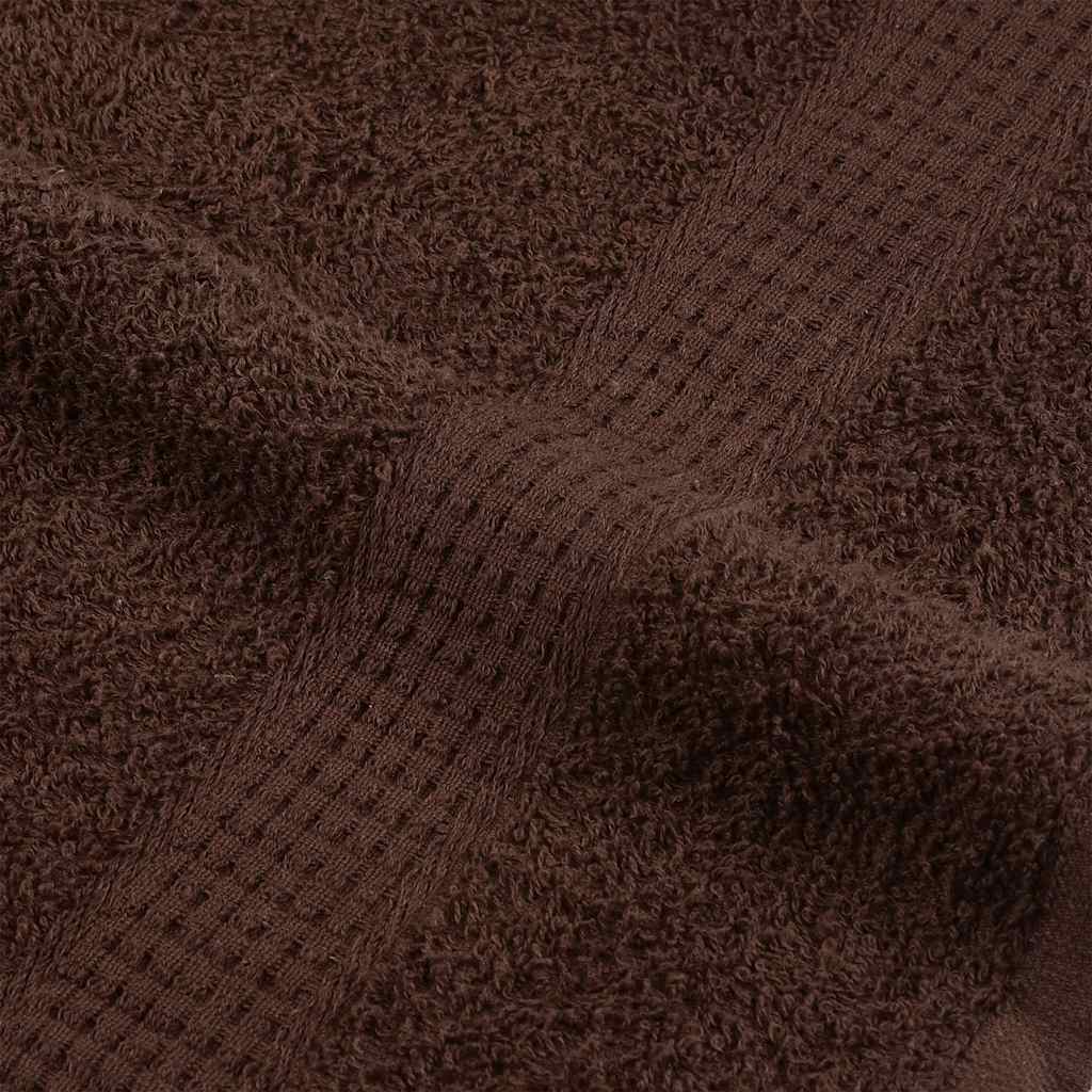 Towels 2 pcs Brown 100x200 cm 360 gsm 100% Cotton