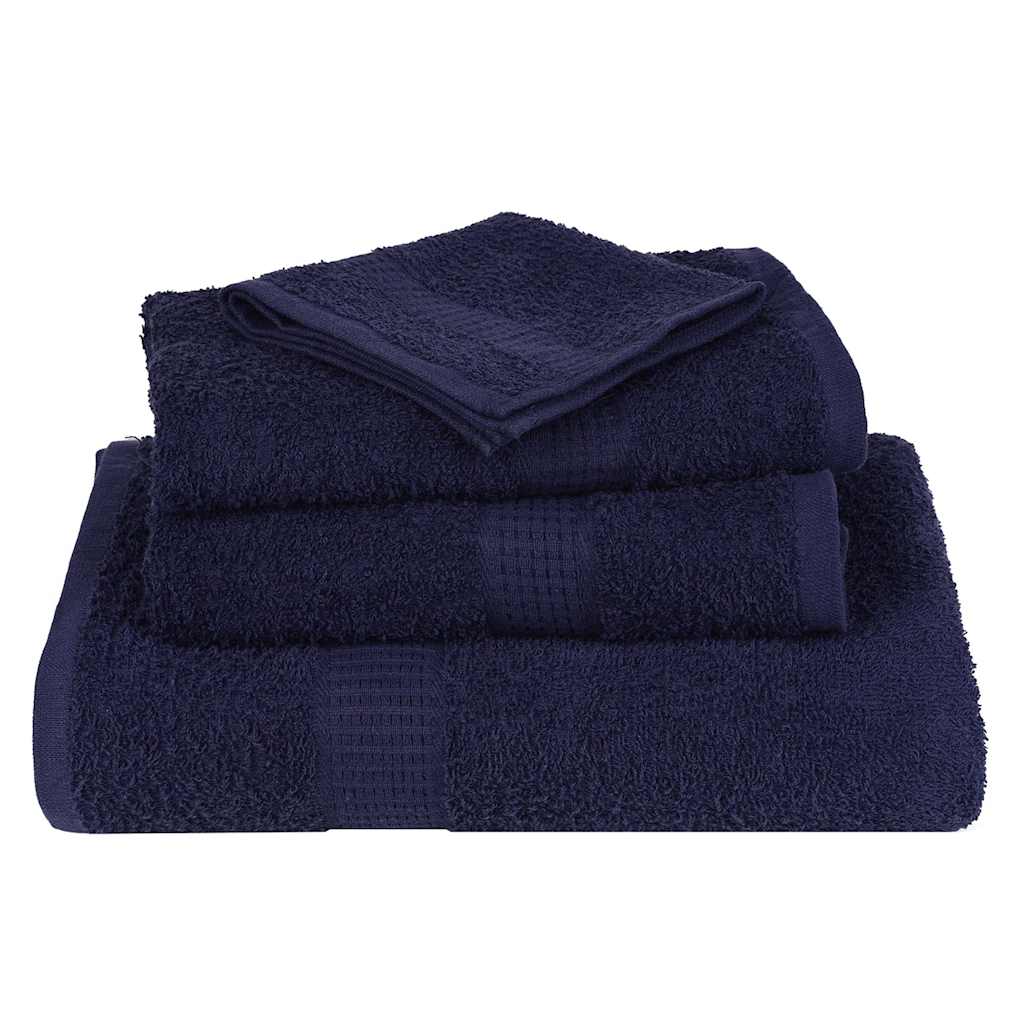 Soap Towels 4 pcs Navy Blue 30x30 cm 360 gsm 100% Cotton