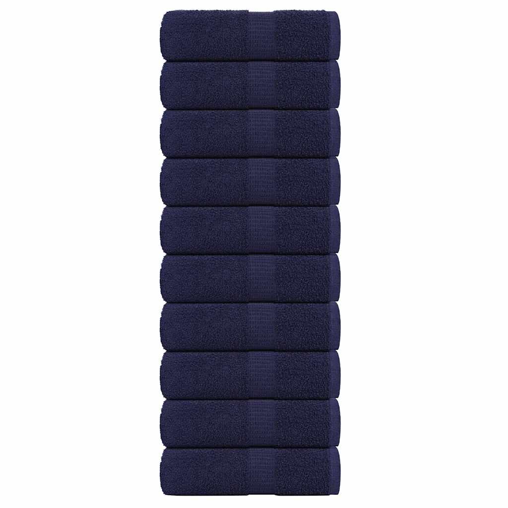 Soap Towels 10 pcs Navy Blue 30x30 cm 360 gsm 100% Cotton