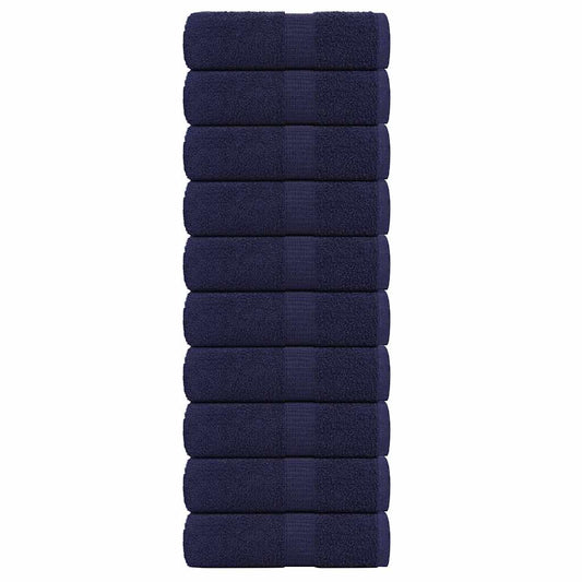 Soap Towels 10 pcs Navy Blue 30x30 cm 360 gsm 100% Cotton