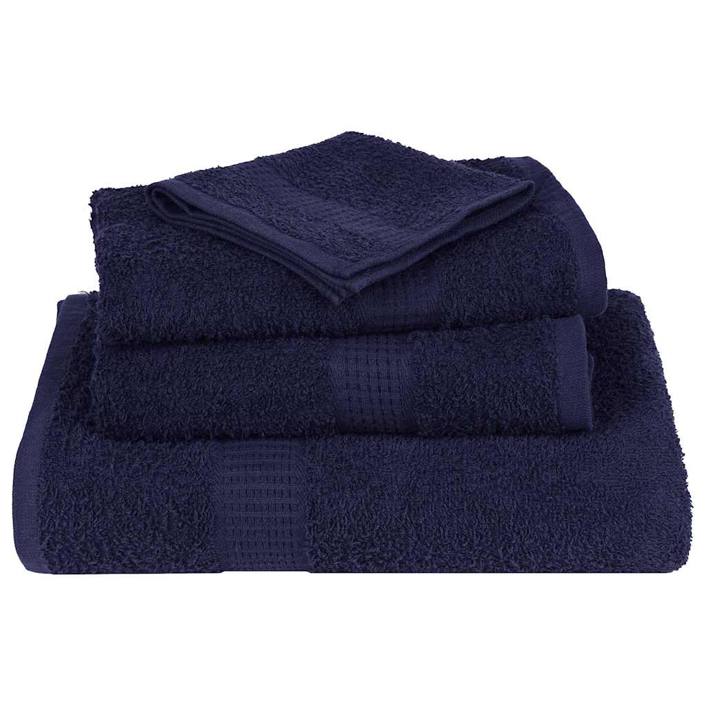 Hand Towels 2 pcs Navy Blue 50x100 cm 360 gsm 100% Cotton