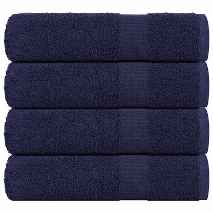 Shower Towels 4 pcs Navy Blue 70x140 cm 360 gsm 100% Cotton