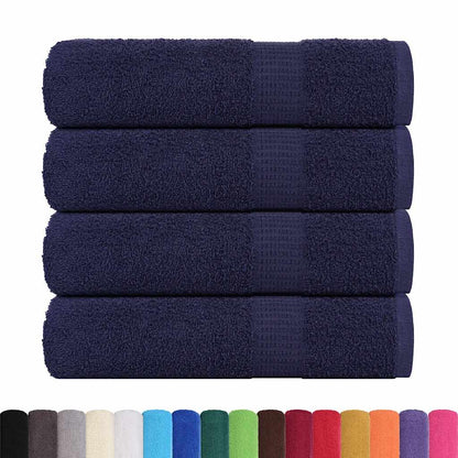 Shower Towels 4 pcs Navy Blue 70x140 cm 360 gsm 100% Cotton