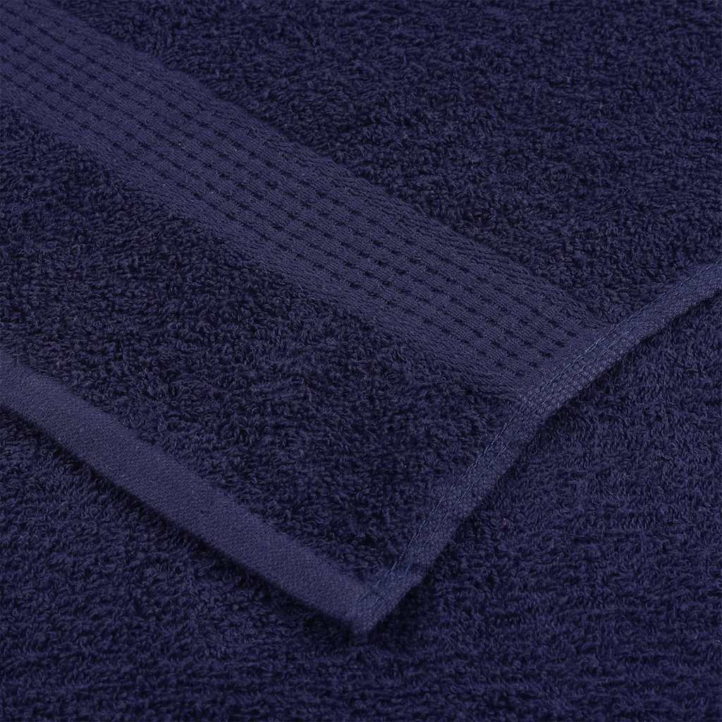 Bath Towels 2 pcs Navy Blue 100x150 cm 360 gsm 100% Cotton