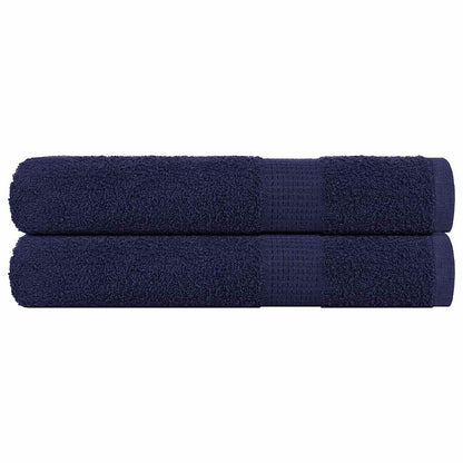 Sauna Towels 2 pcs Navy Blue 80x200 cm 360 gsm 100% Cotton