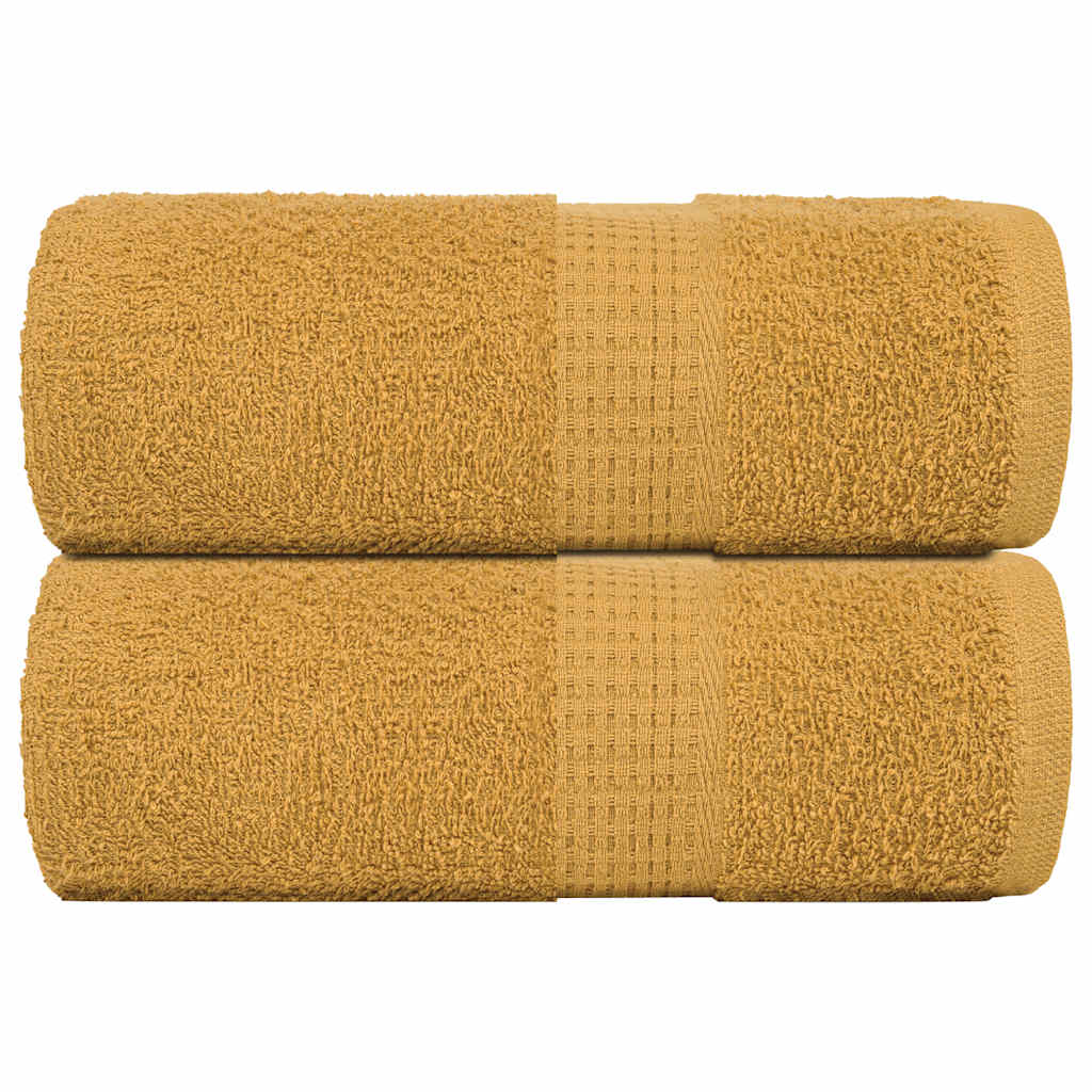 Soap Towels 2 pcs Gold 30x30 cm 360 gsm 100% Cotton