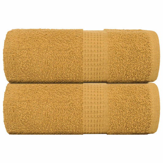 Soap Towels 2 pcs Gold 30x30 cm 360 gsm 100% Cotton