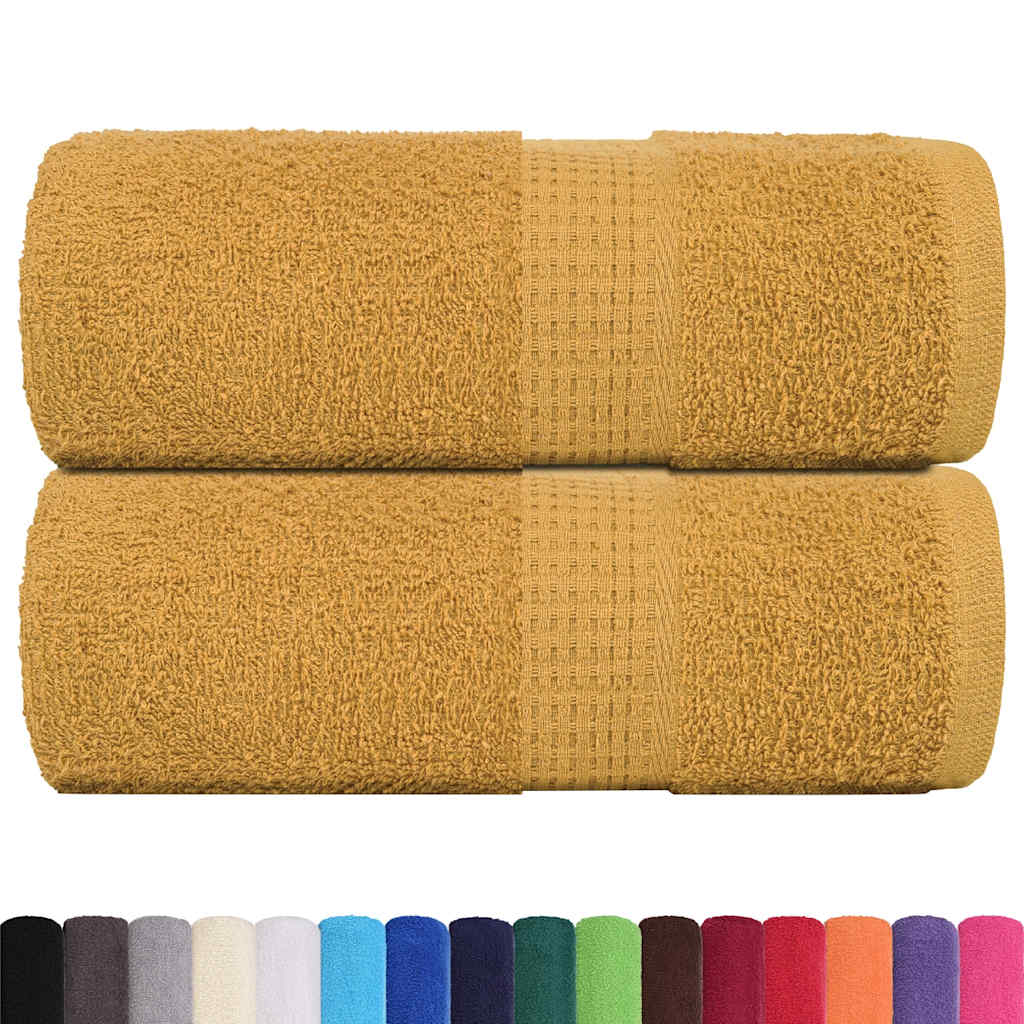 Soap Towels 2 pcs Gold 30x30 cm 360 gsm 100% Cotton