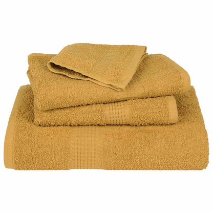 Soap Towels 10 pcs Gold 30x30 cm 360 gsm 100% Cotton