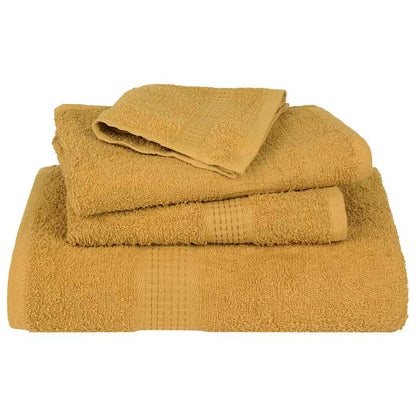 Guest Towels 10 pcs Gold 30x50 cm 360 gsm 100% Cotton