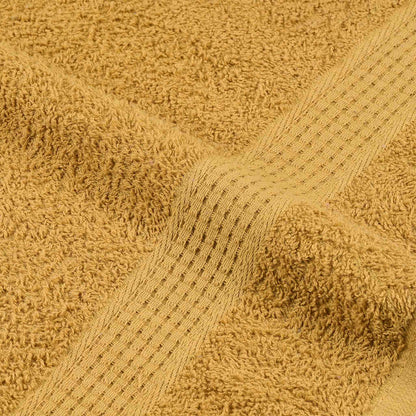 Hand Towels 4 pcs Gold 50x100 cm 360 gsm 100% Cotton