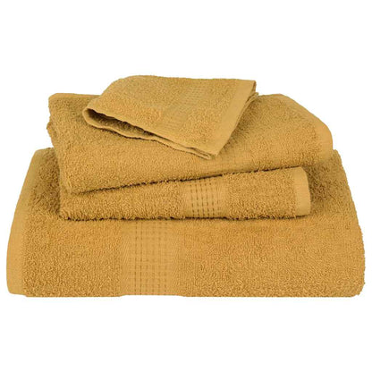 Shower Towels 2 pcs Gold 70x140 cm 360 gsm 100% Cotton
