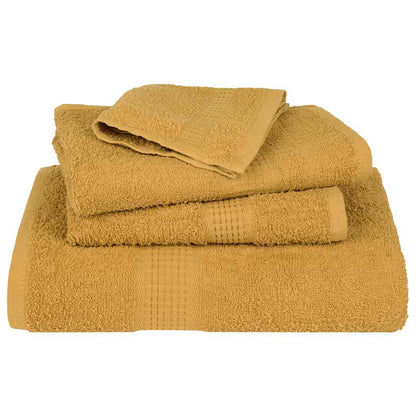 Sauna Towels 4 pcs Gold 80x200 cm 360 gsm 100% Cotton