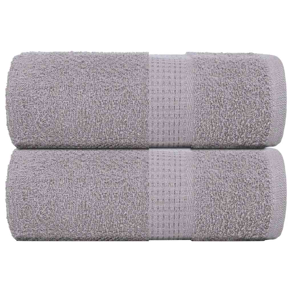 Soap Towels 2 pcs Grey 30x30 cm 360 gsm 100% Cotton