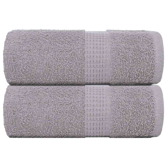 Soap Towels 2 pcs Grey 30x30 cm 360 gsm 100% Cotton